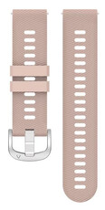 Ricardo Cinturino in silicone 18 mm (per Garmin Venu 2S, Vívoactive 4S, Forerunner 265S, Venu 3S, ecc.), beige, sgancio rapido