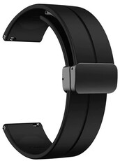 Cinturino in silicone Ricardo 20 mm (per Amazfit Active 2), nero V2, sgancio rapido