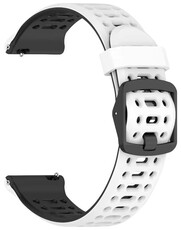 Cinturino in silicone Ricardo Pejo 22mm, White/Black, Quick Release