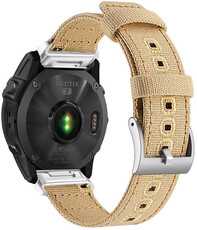 Cinturino in nylon Ricardo 26 mm (per Garmin Fenix 8/7X/6X (51 mm), Tactix ecc.), beige, QuickFit