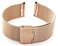 Bracciale in acciaio Ricardo Barletta, oro rosa, milanese