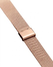Bracciale in acciaio inossidabile Ricardo Barletta, rosa dorato, a maglia milanese