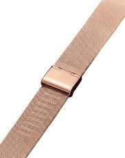 Bracciale in acciaio inossidabile Ricardo Barletta, rosa dorato, a maglia milanese