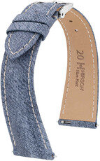 Cinturino naturale Hirsch Fibre Plant L 04299082-2, blu, fibre naturali, lunghezza L, Quick Release Limited Edition