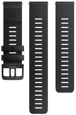 Cinturino in silicone Polar 20 mm, nero, taglia S, M/L, sgancio rapido, pagamento