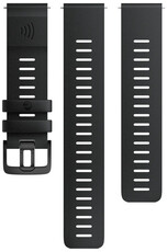 Cinturino in silicone Polar 22 mm, nero, taglia S, M/L, sgancio rapido, pagamento