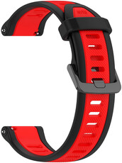 Cinturino in silicone Ricardo 20 mm (Garmin Venu, Venu Sq, Venu Sq 2, Venu 2 plus, ecc.), rosso, sgancio rapido