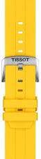 Cinturino in silicone Tissot T852.050.993 22mm, giallo, Quick Release