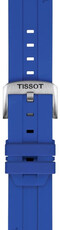Cinturino in silicone Tissot T852.051.021 22mm, blu, Quick Release