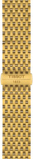 Bracciale in acciaio Tissot T852.049.487 20mm, oro, Quick Release