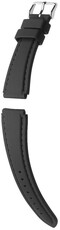Cinturino in silicone Hirsch Belize L 40268850-2, nero, lunghezza L