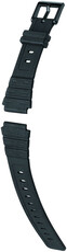 Cinturino in silicone Hirsch Inline L 46428850-5, nero, lunghezza L
