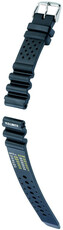 Cinturino in silicone Hirsch Pro Diver XL 40908850-2, nero, lunghezza XL
