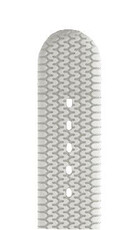 Cinturino in silicone Hirsch Racing L 40238800-2, bianco, lunghezza L