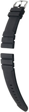 Cinturino in silicone Hirsch Seadiver L 40578850-2, nero, lunghezza L