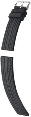 Cinturino in silicone Hirsch Wheeler L 40718850-2, nero, lunghezza L