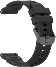 Cinturino in silicone Ricardo 24mm (pro Garmin Venu X1), nero, Quick Release