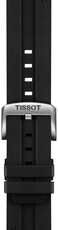 Cinturino in silicone Tissot T852.047.708 22mm, nero, Quick Release