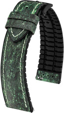 Cinturino in pelle Hirsch Stone L 0925044040-5, verde, lunghezza L, sgancio rapido