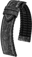 Cinturino in pelle Hirsch Stone L 0925044050-5, nero, lunghezza L, sgancio rapido