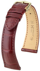 Cinturino in pelle Hirsch London 04307169-7, rosso, pelle di alligatore, Quick Release