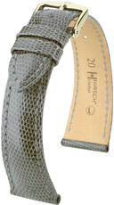 Cinturino in pelle Hirsch London 04366130-7, grigio, pelle di lucertola, Quick Release