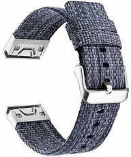 cinturino in nylon Ricardo Cervinia 26mm, Blue/Silver, QuickFit