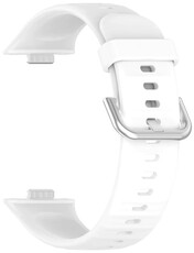 cinturino in silicone Ricardo Lavarone (per Huawei Watch Fit 3, 4, 4 Pro, 5, 5 Pro), White/Silver