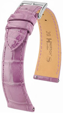 Cinturino in pelle Hirsch London L 04307087-2, viola, pelle di alligatore, lunghezza L, Quick Release