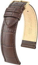 Cinturino in pelle Hirsch Duke 01028110NQ-1, marrone, pelle di vitello