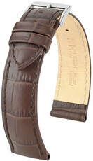Cinturino in pelle Hirsch Duke L 01028010NQ-2, marrone, vitello, lunghezza L