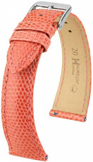 Cinturino in pelle Hirsch London 04266122-2, arancione, pelle di lucertola, Quick Release