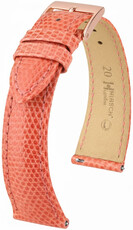 Cinturino in pelle Hirsch London 04266122-7, arancione, pelle di lucertola, Quick Release