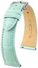 Cinturino in pelle Hirsch London L 04207081-2, blu, pelle di alligatore, lunghezza L, Quick Release