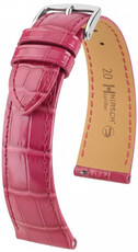 Cinturino in pelle Hirsch London L 04307024-2, rosa, pelle di alligatore, lunghezza L, Quick Release