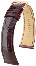 Cinturino in pelle Hirsch London L 04307060-7, rosso, pelle di alligatore, lunghezza L, Quick Release