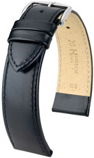 Cinturino in pelle Hirsch Osiris L 03475050NQ-2, nero, pelle di vitello, lunghezza L