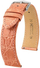 cinturino in pelle Hirsch Genuine Croco L 01808022-2, arancione, pelle di coccodrillo, lunghezza L, Quick Release