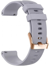 Cinturino in silicone Ricardo Aprica 18mm, Gray, Quick Release