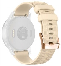 Cinturino in silicone Ricardo 18mm (pro Garmin Venu 2S/3S, Vívoactive 4S, Forerunner 265S, Venu 4 (41mm) aj.), beige, Quick Release