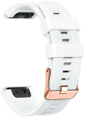 cinturino in silicone Ricardo Campiglio 20mm, White, QuickFit