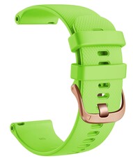 Cinturino in silicone Ricardo Aprica 18mm, Green, Quick Release