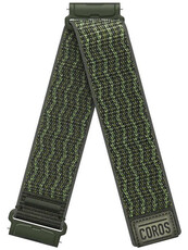 Cinturino in nylon Coros (pro Nomad), verde, Quick Release, lunghezza estesa