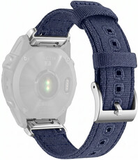 cinturino in nylon Ricardo Ortisei 22mm, Blue/Silver, QuickFit