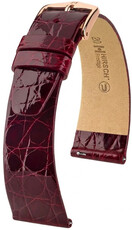 Cinturino in pelle Hirsch Prestige 02308160-7, rosso, pelle di coccodrillo, Quick Release
