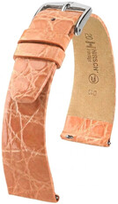 Cinturino in pelle Hirsch Prestige L 02208022-2, arancione, pelle di coccodrillo, lunghezza L, Quick Release