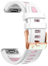 cinturino in silicone Ricardo Pozza 20mm, White, QuickFit
