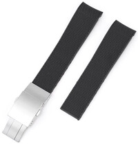 Cinturino in gomma Ricardo Caserta premium 21mm (pro Longines), Black