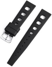 Cinturino in gomma Ricardo Riva premium 20mm, Black, Quick Release