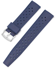 Cinturino in gomma Ricardo Salerno premium 20mm, Blue, Quick Release